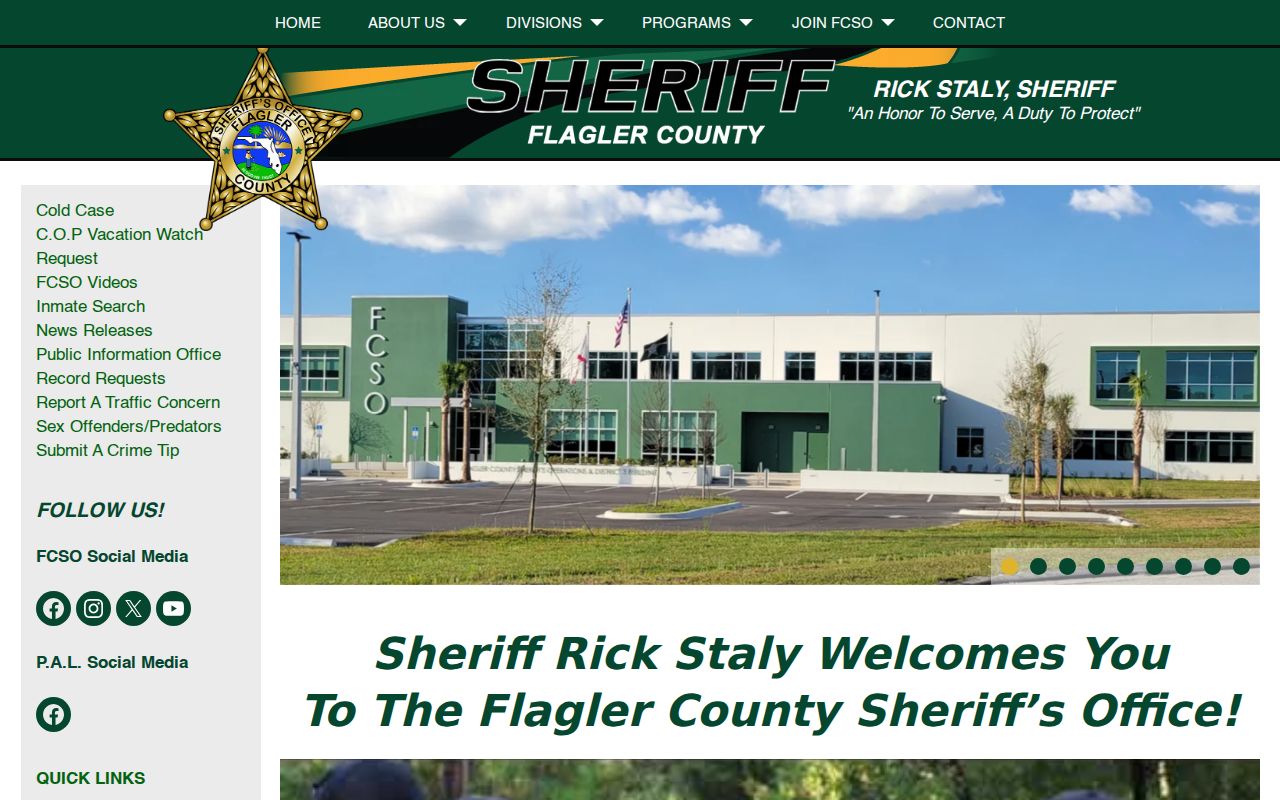 Flagler County Sheriff's Office official website
