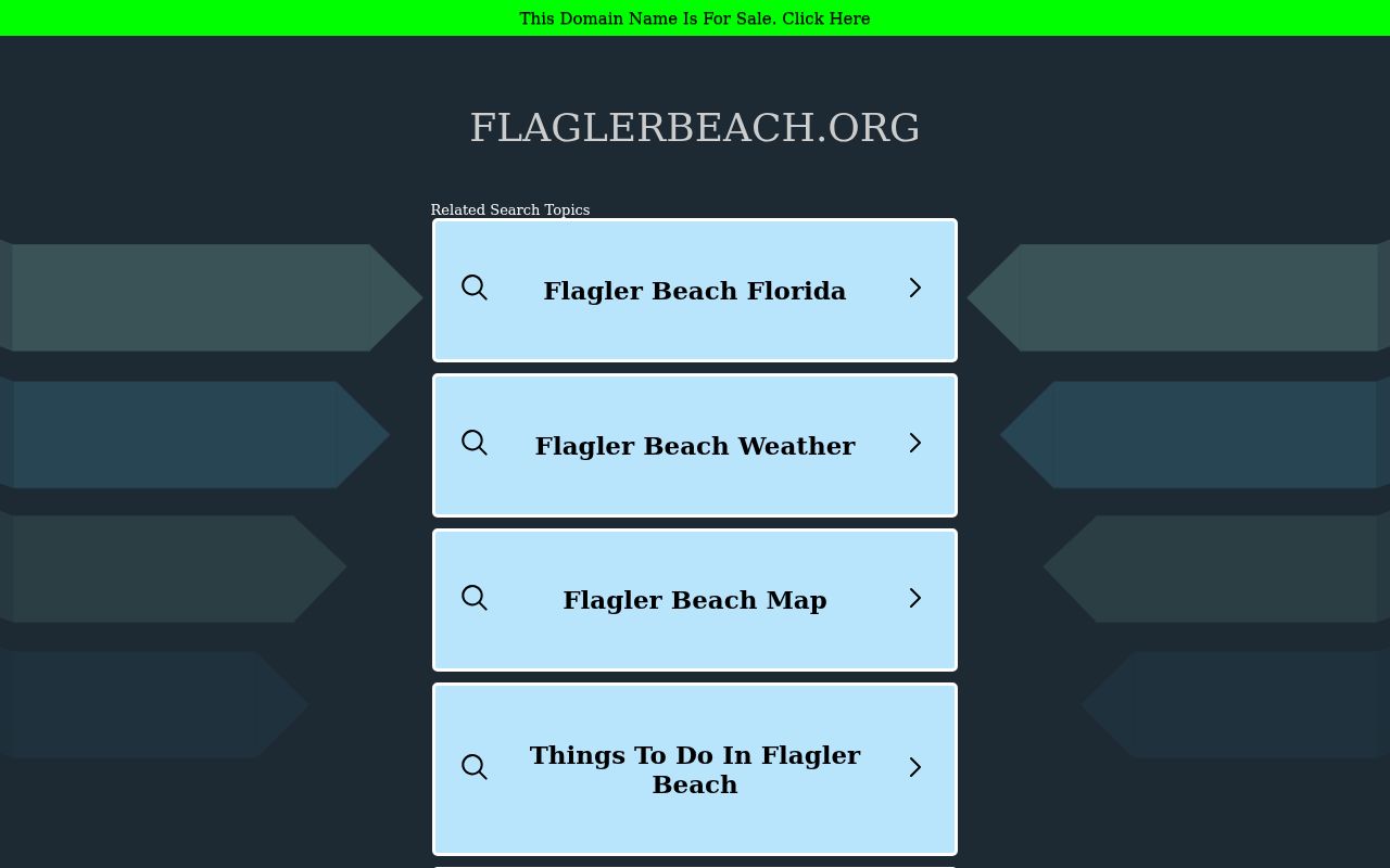 Flagler Beach city government website and municipal information
